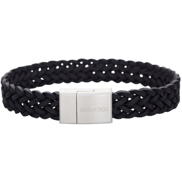 Son of Noa - Armband schwarz Kalbsleder